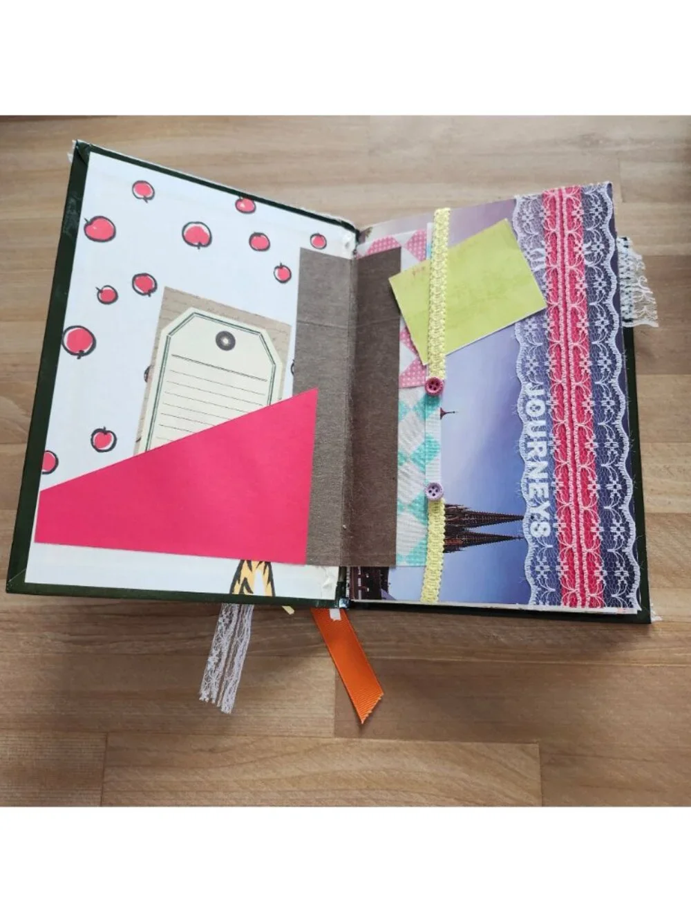 Junk Journal Handmade Hardcover Hand Bound 162 pages